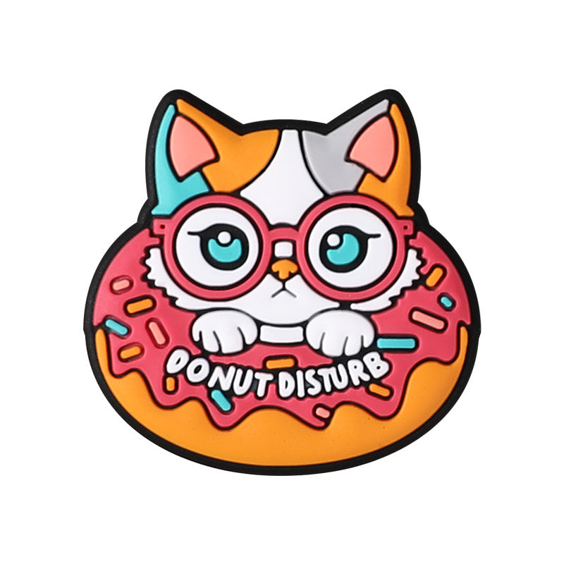 Cute colorful animal silicone focal bead