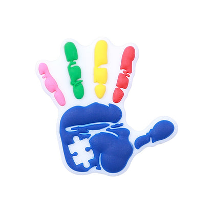 DIY Autism awareness silicone focal beads