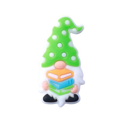 Cartoon gnome graduation series silicone focal beads