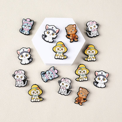 New kitten silicone focal beads
