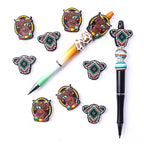 Cartoon highland cow silicone focal beads