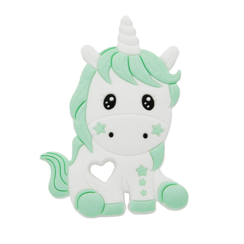 Baby cartoon highland cow, bear, unicorn, panda, dinosaur silicone focal bead