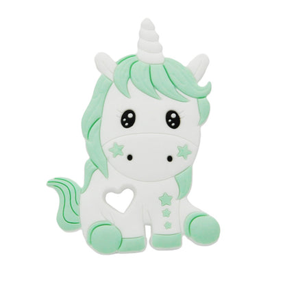 Baby cartoon highland cow, bear, unicorn, panda, dinosaur silicone focal bead