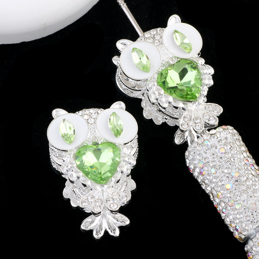 Heavy-Duty Double-Sided Owl Alloy Charm