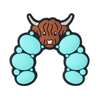 DIY Daisy heart, highland cow silicone focal bead