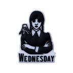 DIY Wednesday themed silicone focal bead