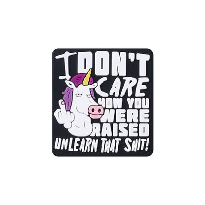 Quirky epoxy letter silicone focal bead