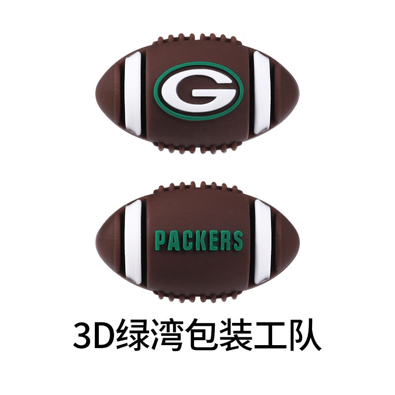 NFL Football 3D Silicone DIY Beads