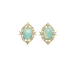 Cloud Fantasy Series Rhombus Alloy Charm with Lace Edge