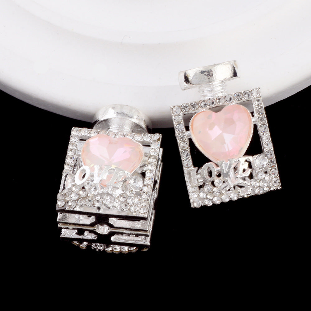 Kimhatter Mini Perfume Bottle Alloy Charm Bead with Straight Hole