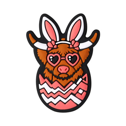 Easter 3D silicone beads, cartoon rabbit, three-dimensional gnome silicone bead accessories