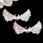 Kimhatter Angel Wing Crown Alloy Bead with Large Hole