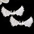 Kimhatter Angel Wing Crown Alloy Bead with Large Hole