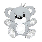 Baby cartoon highland cow, bear, unicorn, panda, dinosaur silicone focal bead