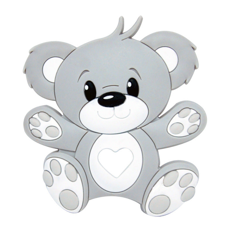 Baby cartoon highland cow, bear, unicorn, panda, dinosaur silicone focal bead