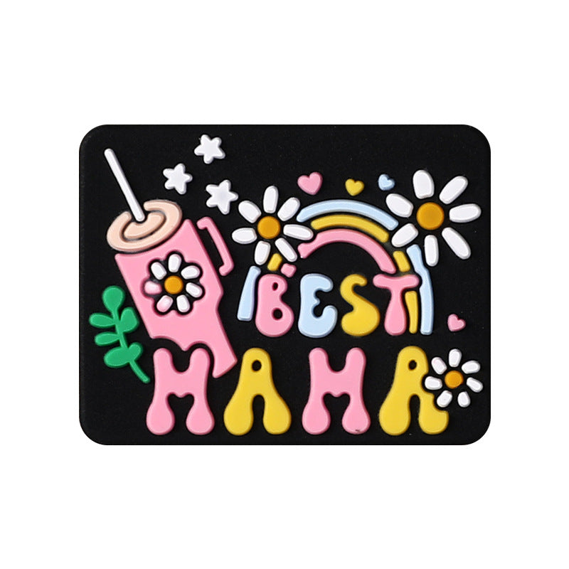 MAMA themed silicone focal beads