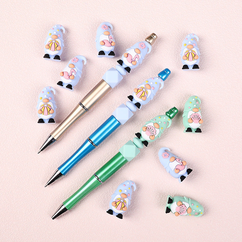 Summer 3D Cartoon Gnome silicone bead