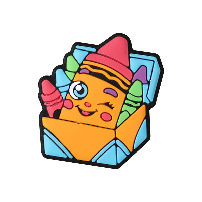 Cute apple silicone focal bead