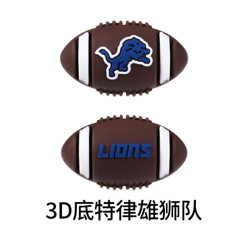 NFL Football 3D Silicone DIY Beads