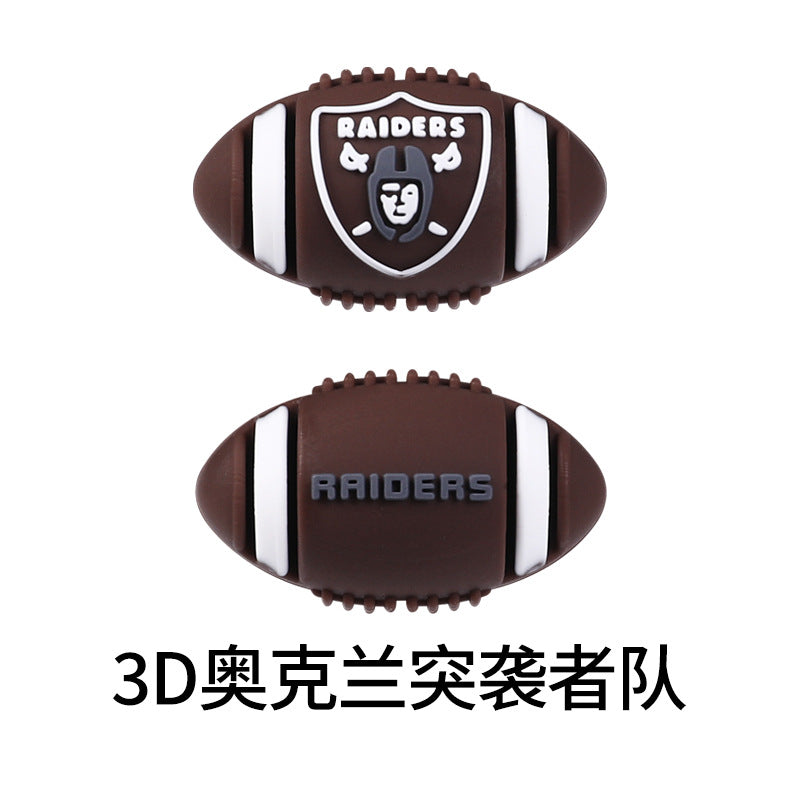NFL Football 3D Silicone DIY Beads
