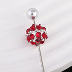 Colored Crystal Glass Alloy Beads with Straight Hole
