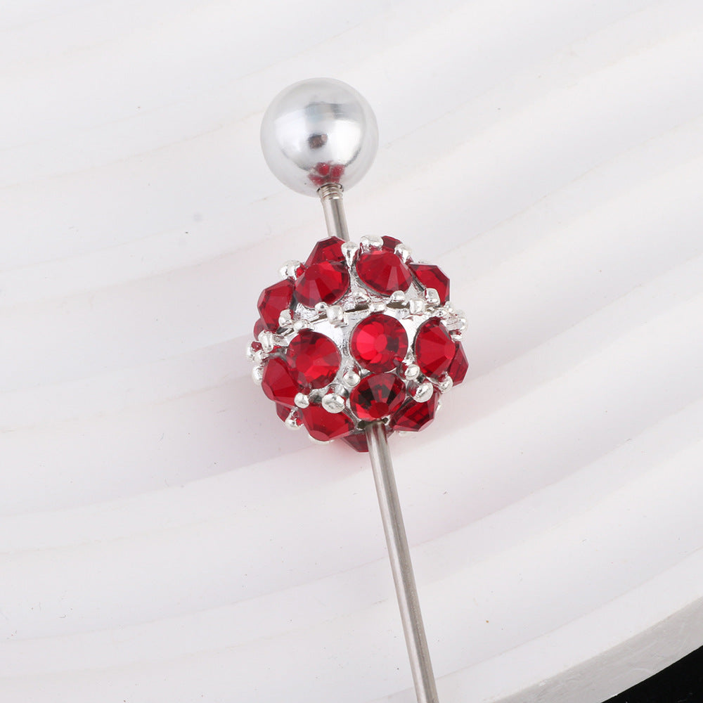 Colored Crystal Glass Alloy Beads with Straight Hole