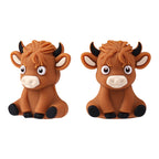 3D Highland cow DIY silicone beads