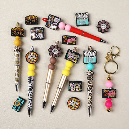 MAMA themed silicone focal beads