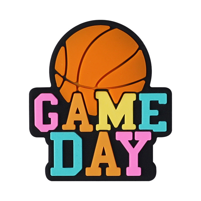 Game Day silicone focal bead