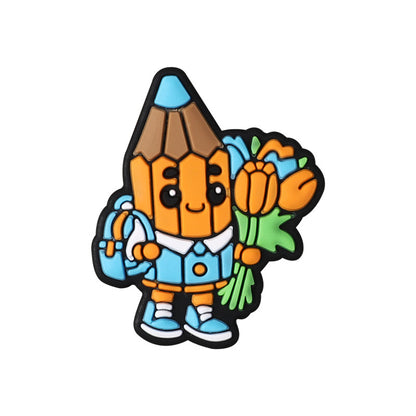 Cute apple silicone focal bead