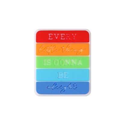 DIY Creative rainbow silicone focal beads