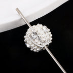 Kimhatter Nepal Heavy-Duty Alloy Pumpkin Bead with Rhinestones & Diamond Ball
