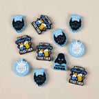 Father's day themed silicone focal beads