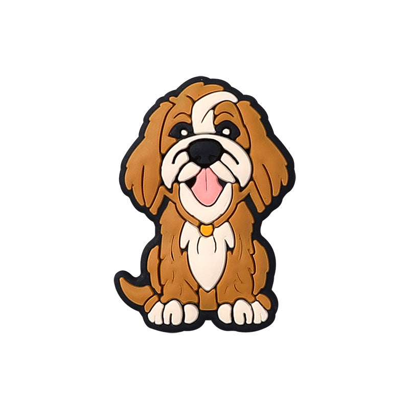 Dog shaped silicone focal bead