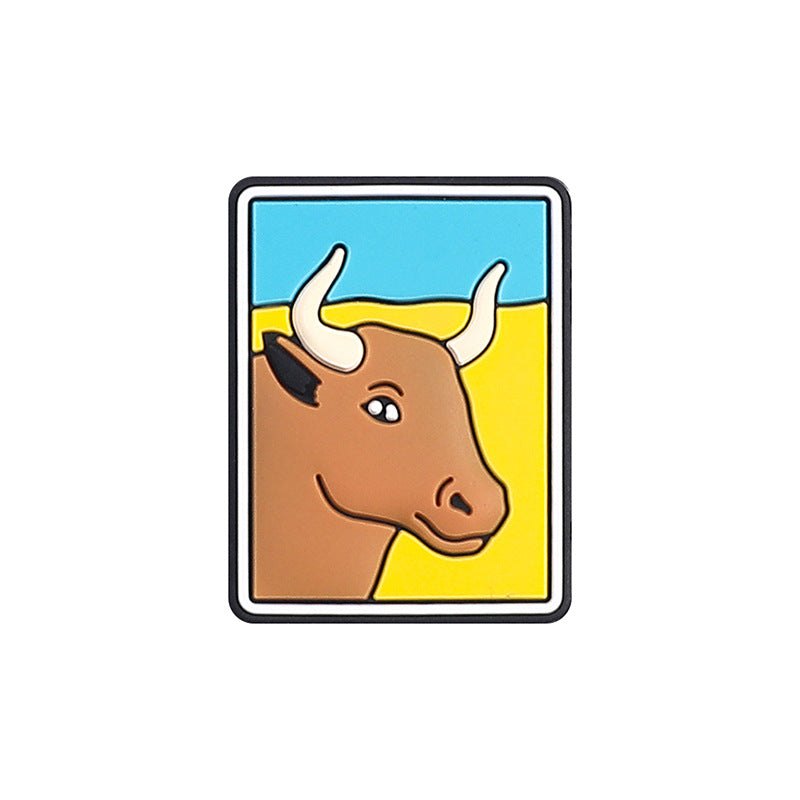 Tarot card themed silicone focal bead