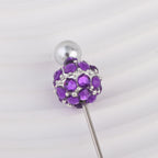 Colored Crystal Glass Alloy Beads with Straight Hole