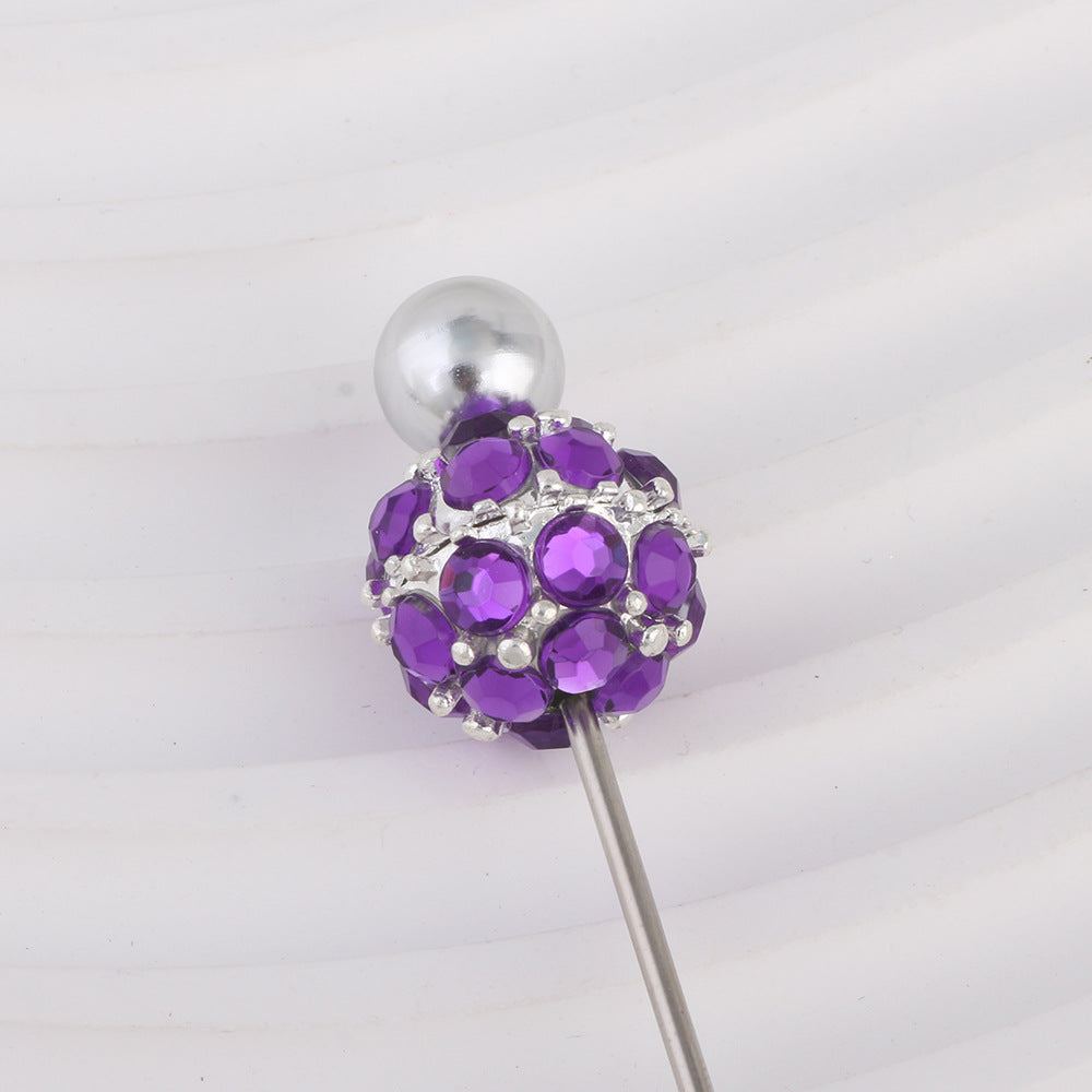 Colored Crystal Glass Alloy Beads with Straight Hole