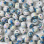 16mm NFL Football Team Beads – Double-Sided Acrylic Round Beads for Game Day Jewelry & Crafts