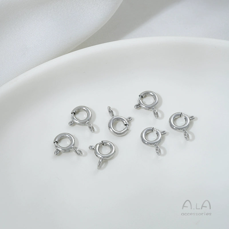 14K gold-plated 18K real gold spring buckle necklace bracelet ending lobster connection buckle DIY handmade material accessories