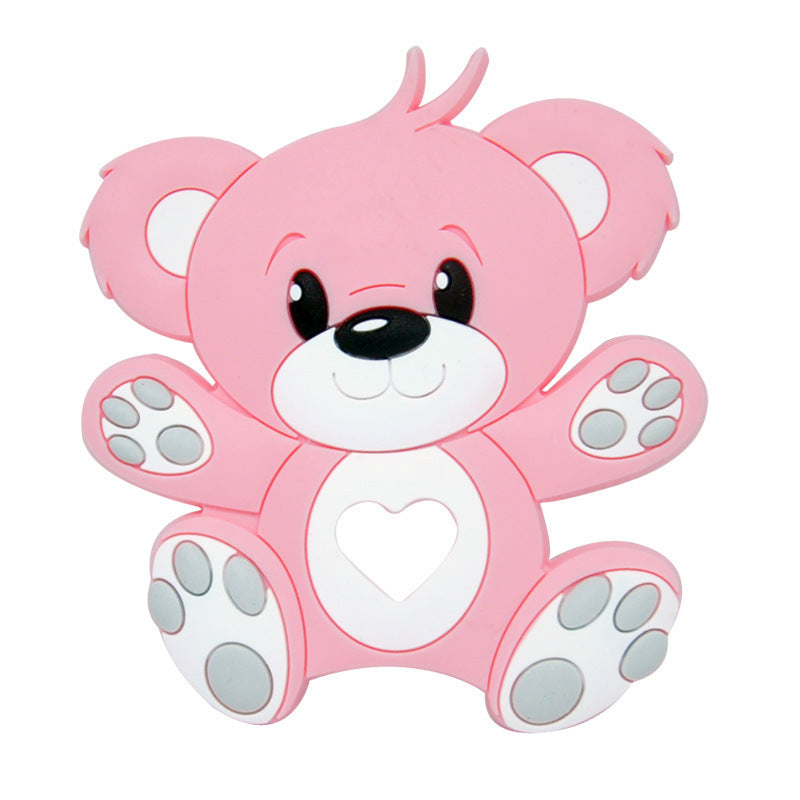 Baby cartoon highland cow, bear, unicorn, panda, dinosaur silicone focal bead