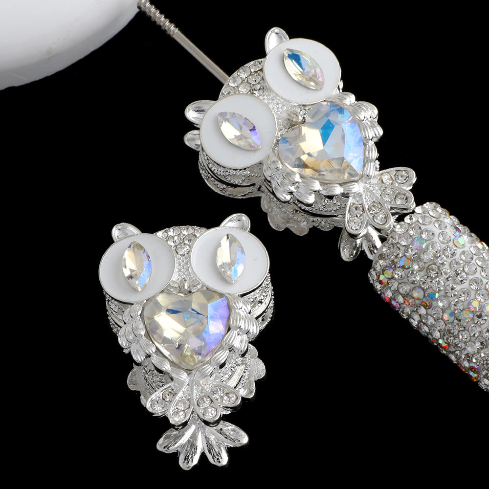 Heavy-Duty Double-Sided Owl Alloy Charm