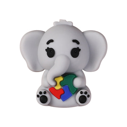 3D food-grade silicone beads -string pen accessories, cartoon animal puppy