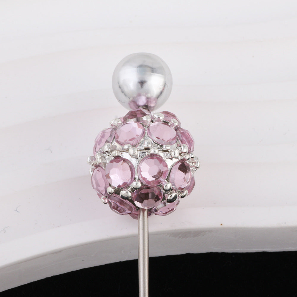 Colored Crystal Glass Alloy Beads with Straight Hole