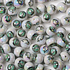 16mm NFL Football Team Beads – Double-Sided Acrylic Round Beads for Game Day Jewelry & Crafts
