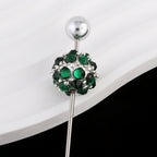 Colored Crystal Glass Alloy Beads with Straight Hole