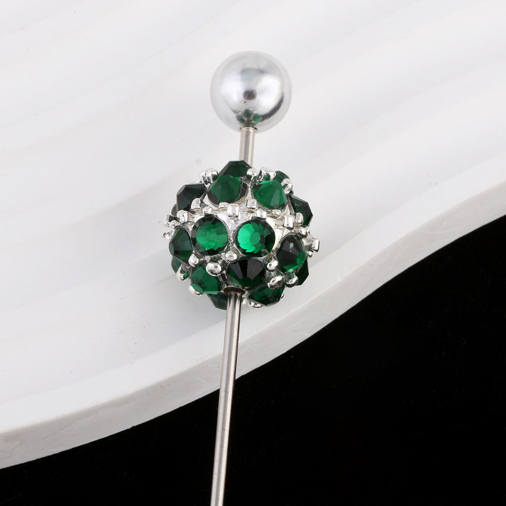 Colored Crystal Glass Alloy Beads with Straight Hole