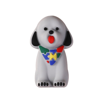 3D food-grade silicone beads -string pen accessories, cartoon animal puppy