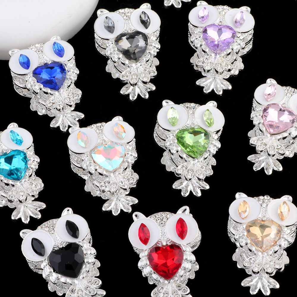 Heavy-Duty Double-Sided Owl Alloy Charm