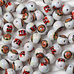 16mm NFL Football Team Beads – Double-Sided Acrylic Round Beads for Game Day Jewelry & Crafts