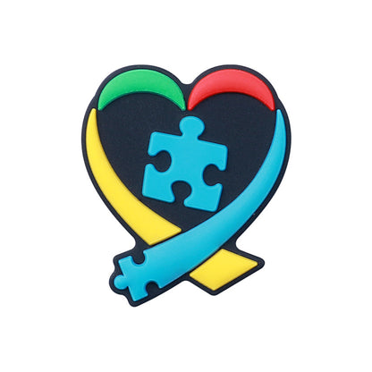 DIY Autism awareness silicone focal beads